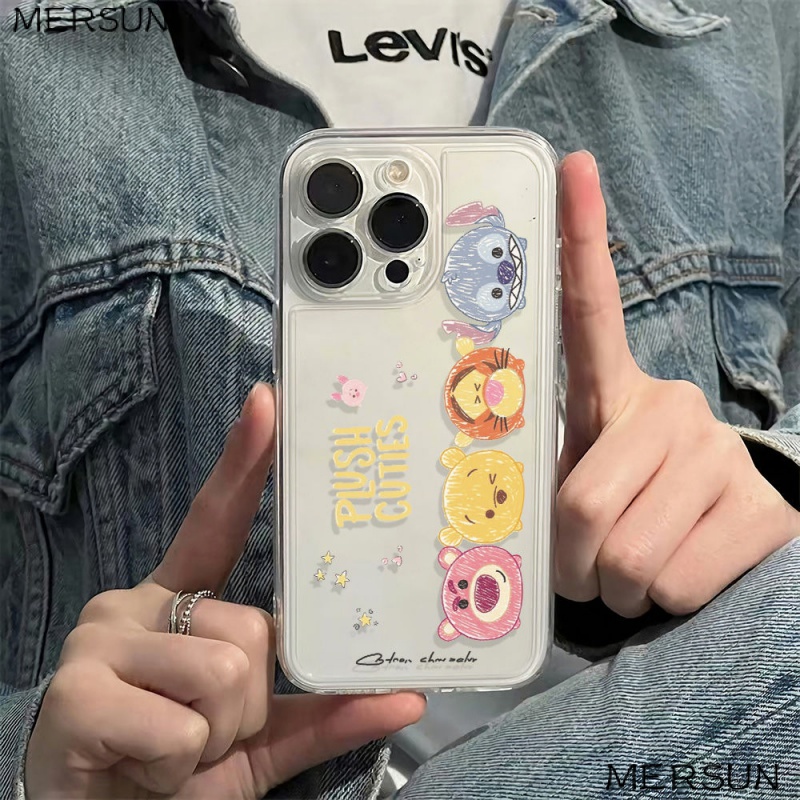 ✅Ốp Điện Thoại Mềm Chống Sốc Hình Gấu Pooh Cho Iphone 6Inmax14Pro78 11 Plus 12 13 J6MV