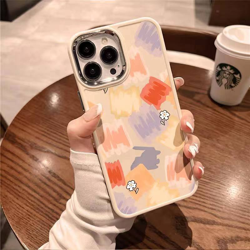 ✅Ốp Điện Thoại Mềm Màu Nước Mùa Hè / Metal 11 Iphone13Pro Apple 14pro Max xr12