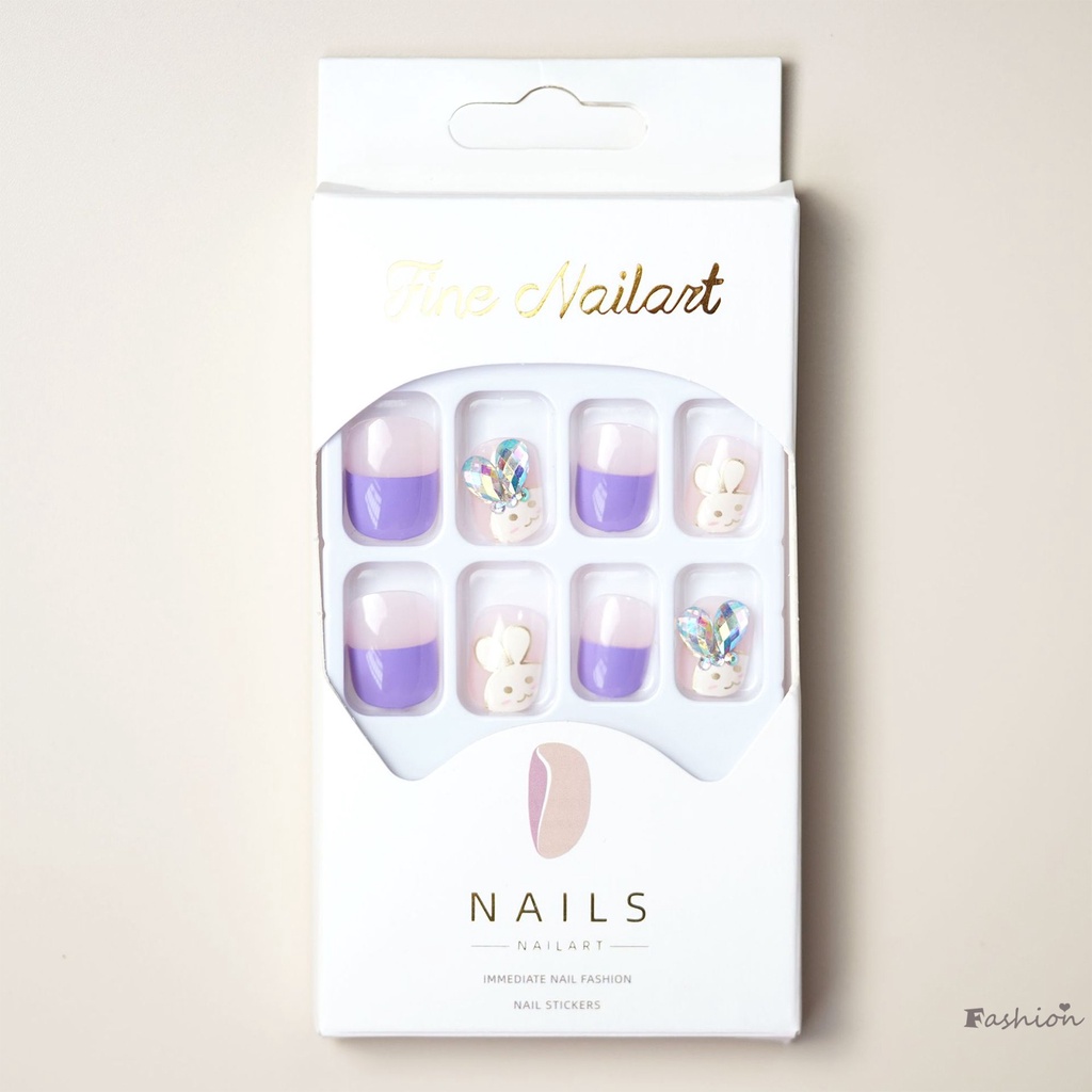 Móng Tay Giả Hình Thỏ Xinh Xắn Cho Nữ