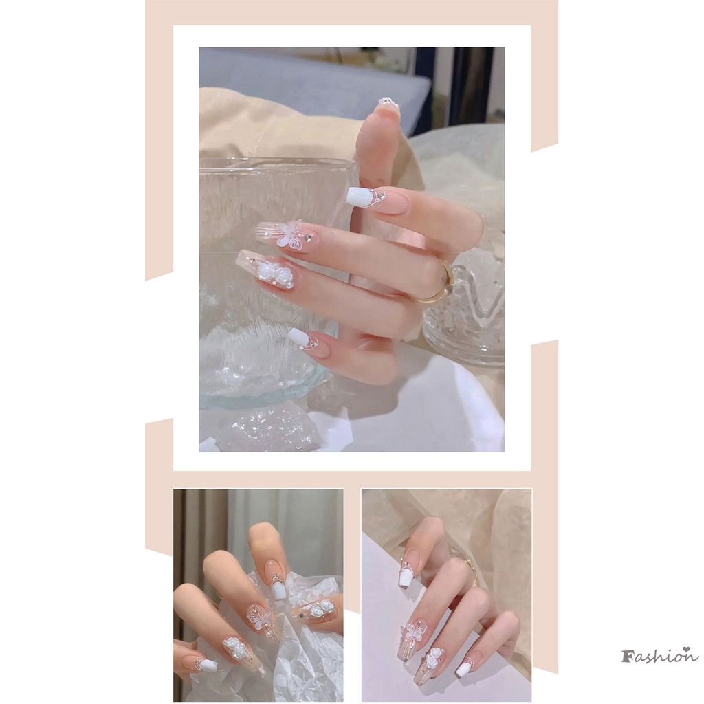 Móng Tay Giả Hình Vuông Dài Chất Liệu ABS Thân Thiện Với Môi Trường