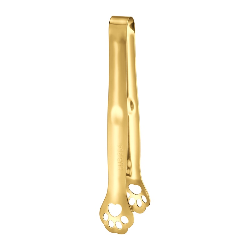 Kẹp Gắp Đá Hình Chân Mèo Bằng Thép Không Gỉ 304 17cm