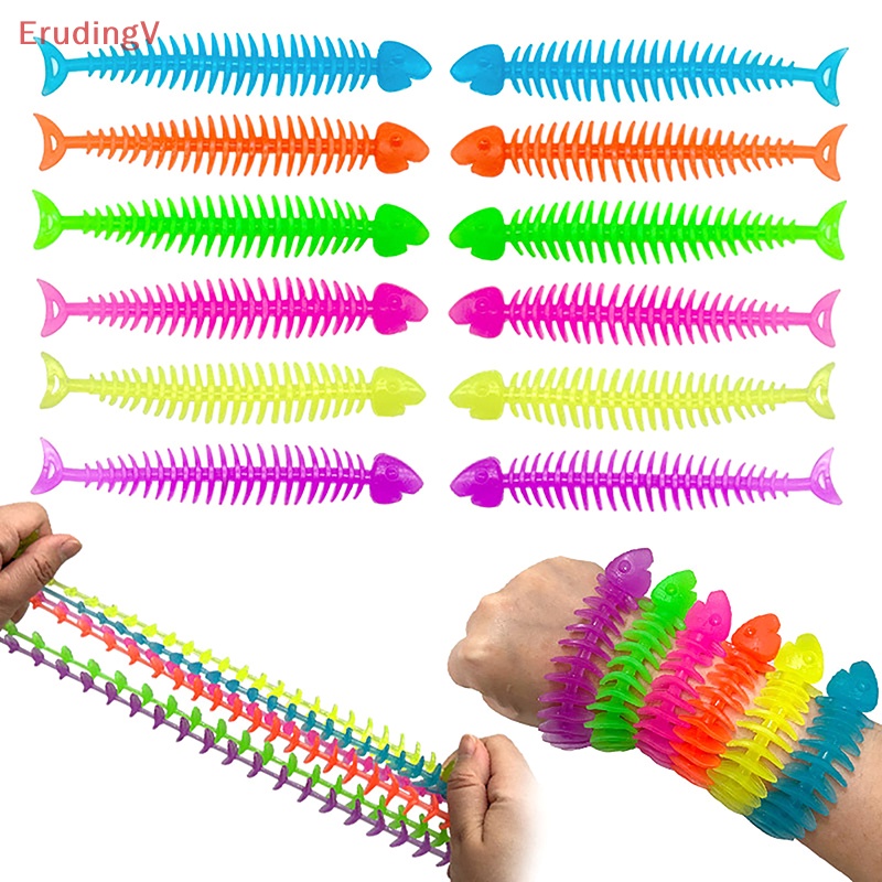 [ErudingV] 1 Dây Đồ Chơi Xương Cá TPR Giảm Căng Thẳng Tự Kỷ Cho Trẻ Em Và Người Lớn [Mới]