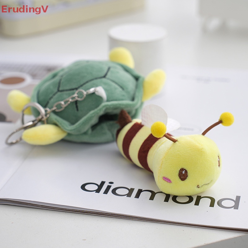 1 Chú Rùa Nhồi Bông Mềm Mại Kích Thước 12CM Có Móc Khóa