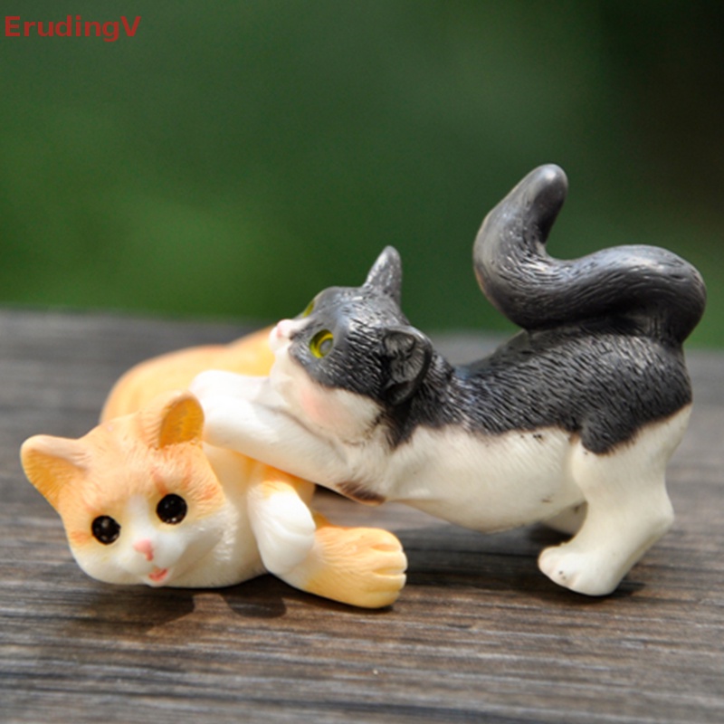 [ErudingV] Đồ Trang Trí Hình Chú Mèo Ngồi Trong Vườn Dễ Thương Dành Cho Trẻ Em [Mới]