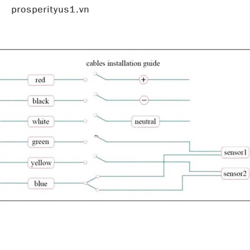 [prosperityus1] Cần Số Cảm Biến Hiển Thị Đèn LED Thông Dụng Cho Xe Máy