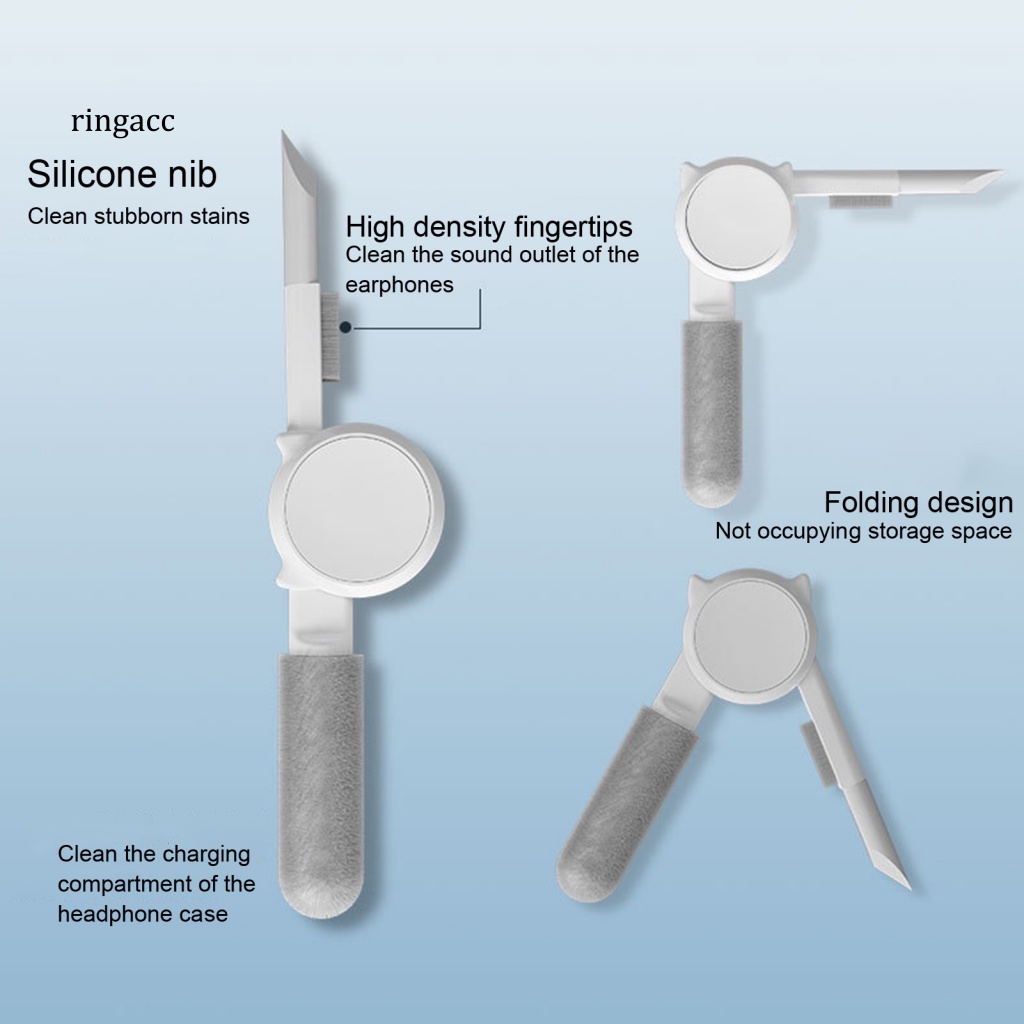 Bộ Cọ Vệ Sinh Bàn Phím Máy Tính 10 Trong 1 Đa Năng Có Thể Gấp Gọn Tiện Dụng