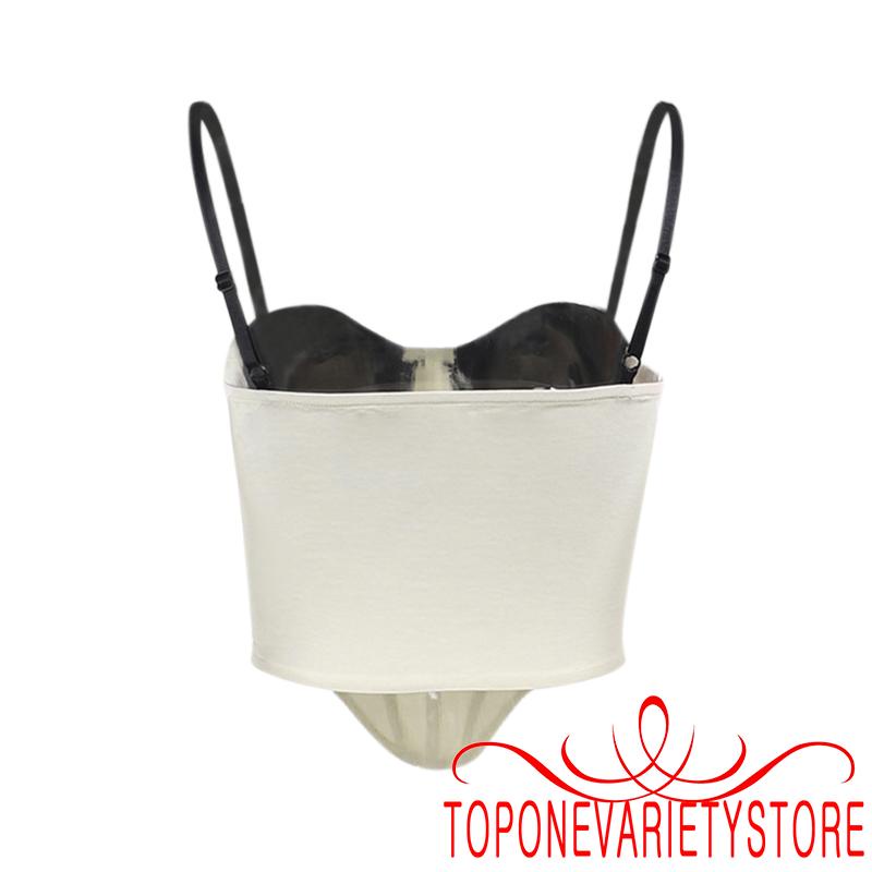 Áo Croptop Sát Nách Màu Sắc Tương Phản Thời Trang Mùa Hè Cho Nữ