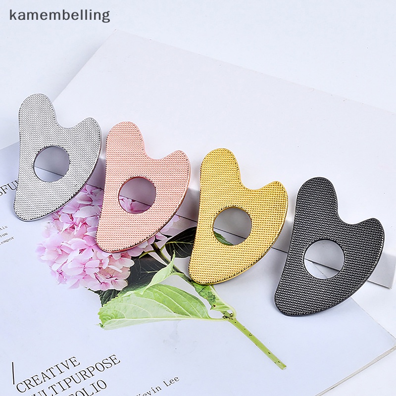 Dụng Cụ Mát Xa Gua Sha Bằng Kim Loại Tiện Dụng Cho SPA EN