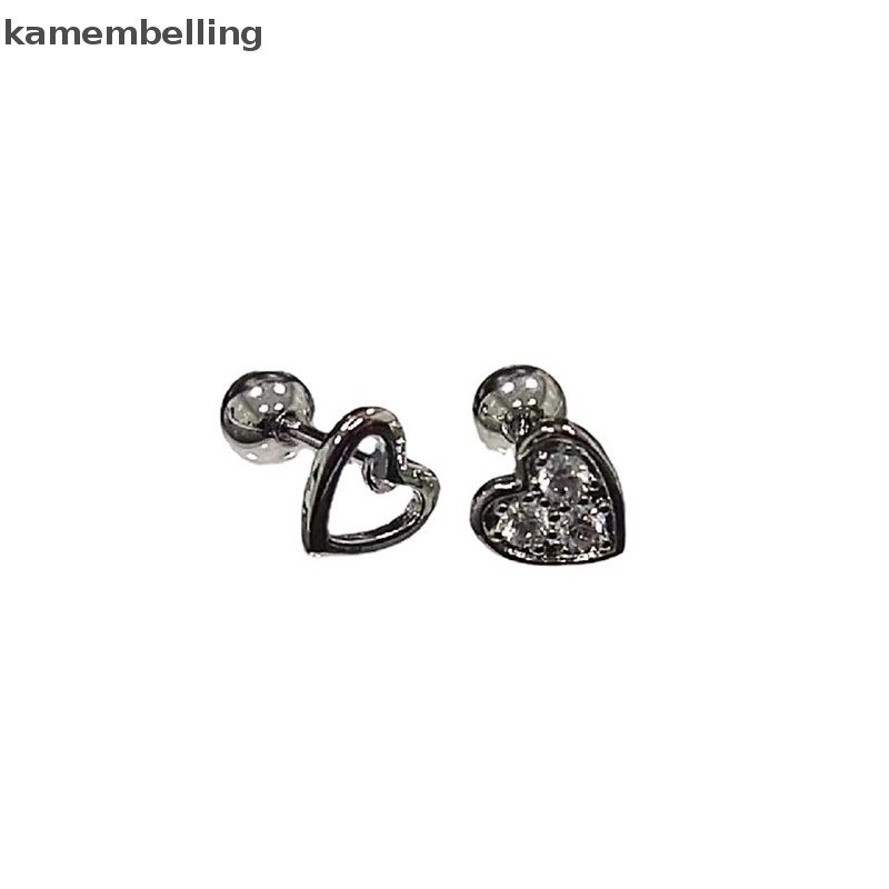 1 Đôi Khuyên Tai Hình Trái Tim Xinh Xắn Cho Nữ