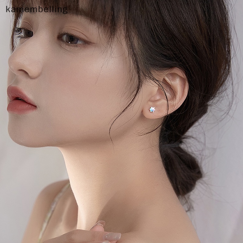 1 Đôi Khuyên Tai Dạng Xoắn Ốc Đính Đá Cực Quang Nhiều Màu Cho Nữ