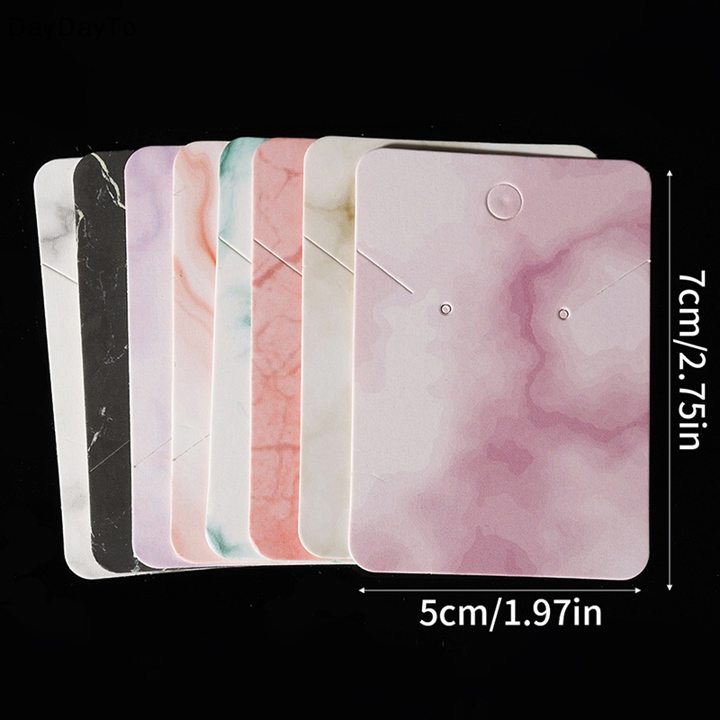 Set 20 Giá Đỡ Trưng Bày Bông Tai Bằng Giấy Cứng Họa Tiết Cẩm Thạch