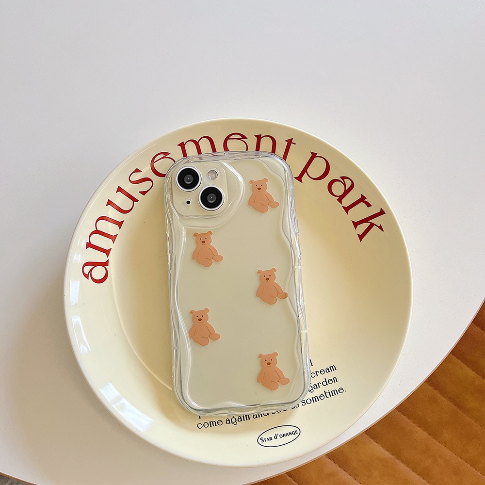 Ốp Điện Thoại TPU Mềm Siêu Mỏng In Hình Gấu / Chim Cánh Cụt / Gấu Nâu IPhone 11 14 Pro Max 13 Pro Max 12 X XS XR 7 8 Plus