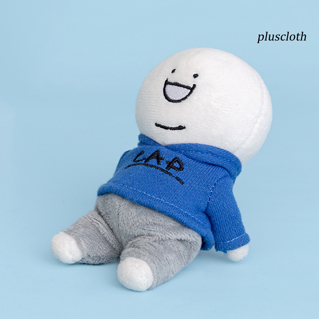 < Plus > Móc Khóa Búp Bê Nhồi Bông Hoạt Hình Màu Xanh Dương 12cm Có Khóa Sắt Dễ Thương Có Thể Thay Đổi Trang Trí Ba Lô Quà Tặng Cho Cặp