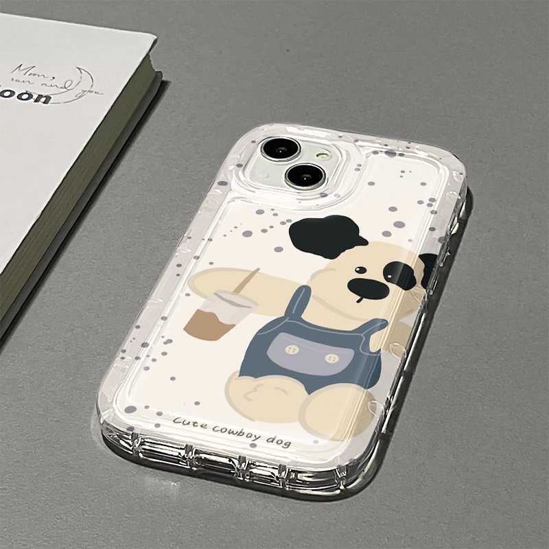 Ốp Điện Thoại Silicon TPU Mềm Chống Sốc In Hình Gấu Dễ Thương Cho IPhone 14 13 11 12 Pro XS Max X XR 7 + 8 Plus