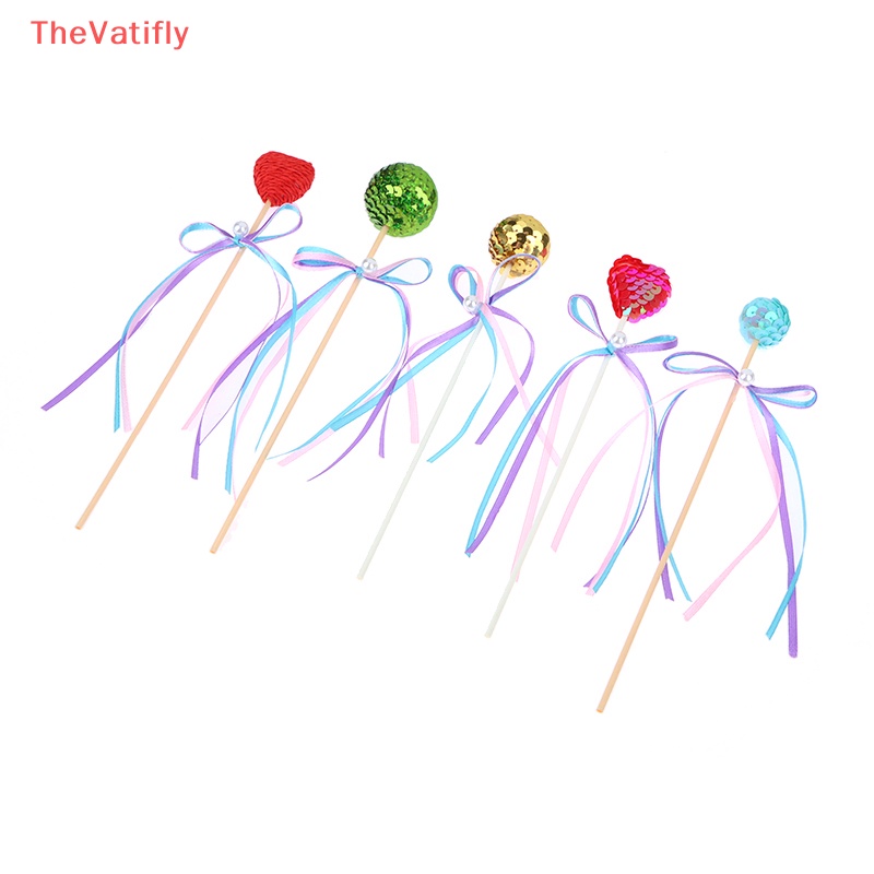 [Thevalifly] 1 Cây Cắm Trang Trí Bánh Kem Bằng Nhựa Nhiều Màu Sắc Ngẫu Nhiên