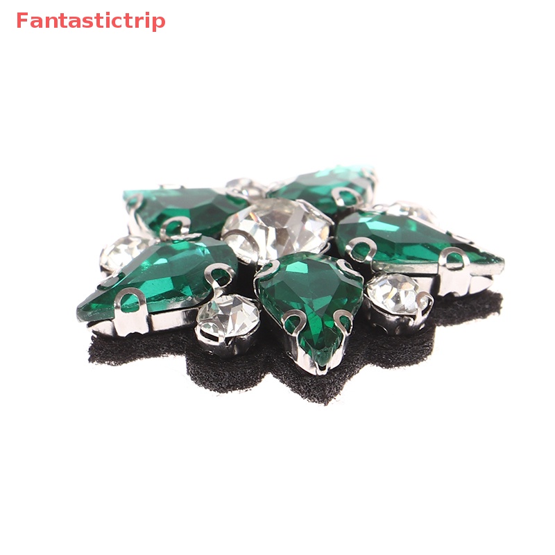 [Fantastictrip] Set 5 Miếng Vá Thủ Công Hình Ngôi Sao Đính Đá Cườm May Vá Quần Áo DIY Mới