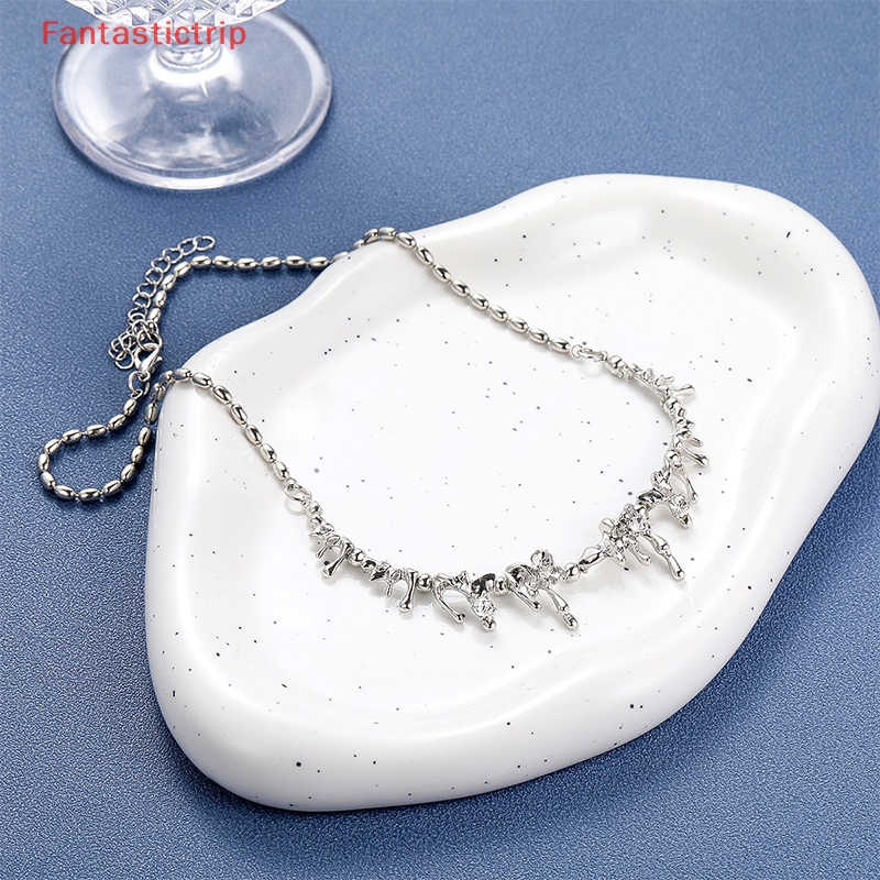 [Fantastictrip] Vòng Cổ Choker Bằng Hợp Kim Mặt Hình Giọt Nước Phong Cách Hip Hop Thời Trang Cho Nữ
