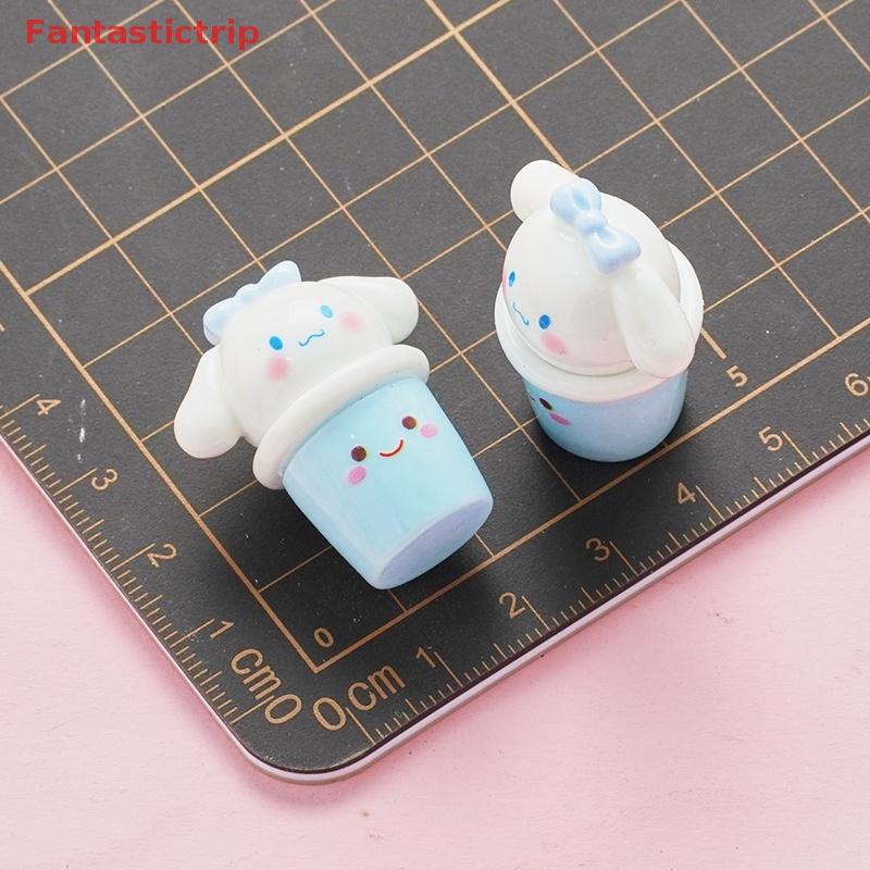 [Fantastictrip] Mặt Dây Chuyền Ba Chiều Bằng Nhựa Resin Hình Động Vật Hoạt Hình Màu Macaron Dễ Thương DIY Mới