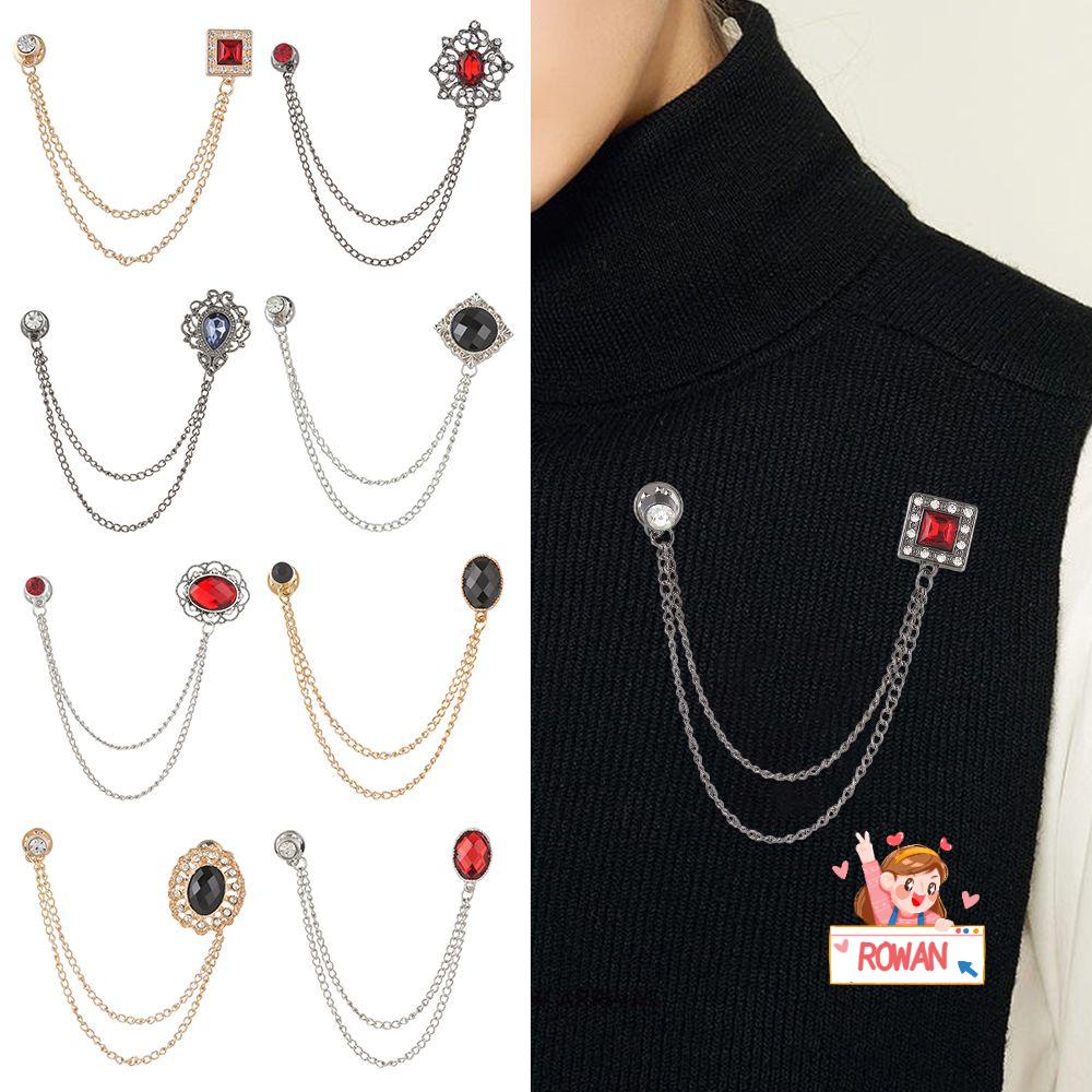 Vòng Cổ Dạng Chuỗi Tua Rua Phong Cách Cổ Điển Cho Nam Và Nữ|Ghim Cài Cổ Áo Thiết Kế Dễ Thương Cá Tính