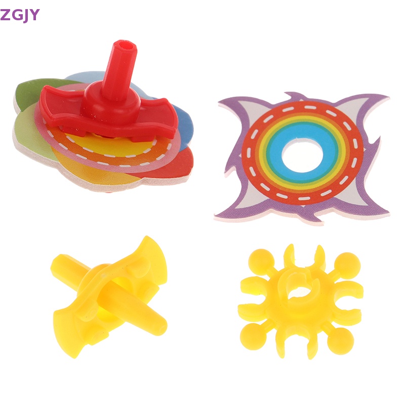 Set 5 Con Quay Đồ Chơi Mini Bằng Nhựa Nhiều Màu Sắc Dễ Thương Sáng Tạo Dành Cho Trẻ Em Mới