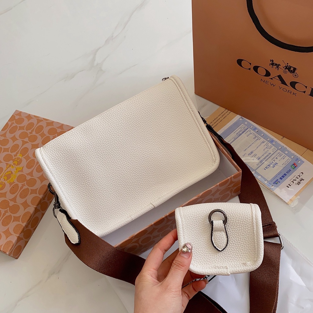 Túi Đeo Chéo Nam Coach Da PU Phong Cách Doanh Nhân Thời Trang Cho Nam Và Nữ