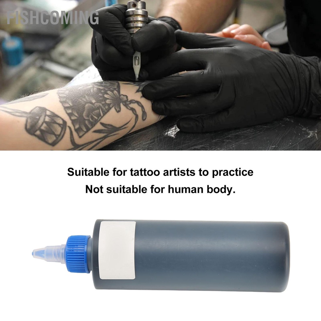 Mực đen tập xăm 8oz -Mực Tattoo Trên Da giả -Để thực hành BeautyTop01
