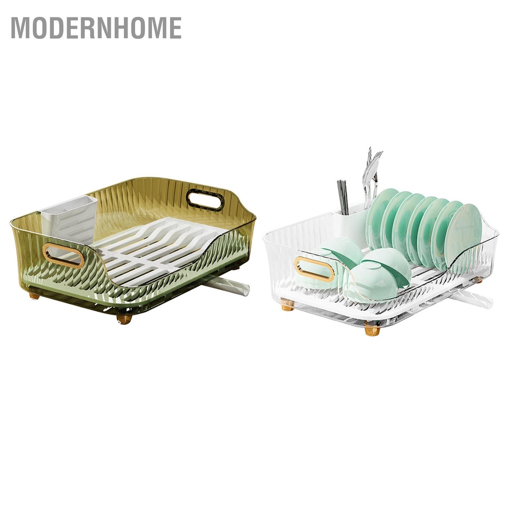 ModernHome Giá Phơi Bát Đĩa Nhựa Visualize Nghi binh Nước Thải Món Ăn Đũa Thìa