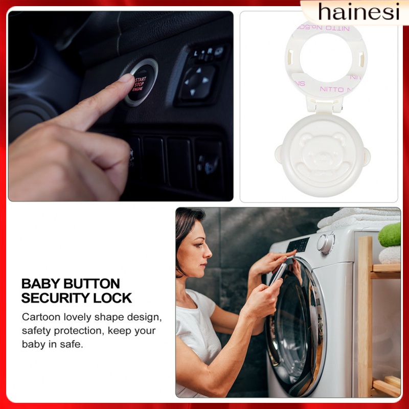 Set 3 Vỏ Bọc Nút Nhấn Bảo Vệ Công Tắc Máy Giặt / Xe Hơi Cho Bé