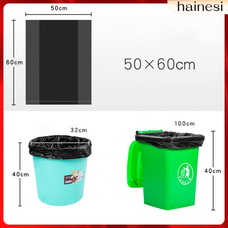 Set 50 Túi Nhựa Đựng Rác Màu Đen Kích Cỡ Lớn Tiện Dụng
