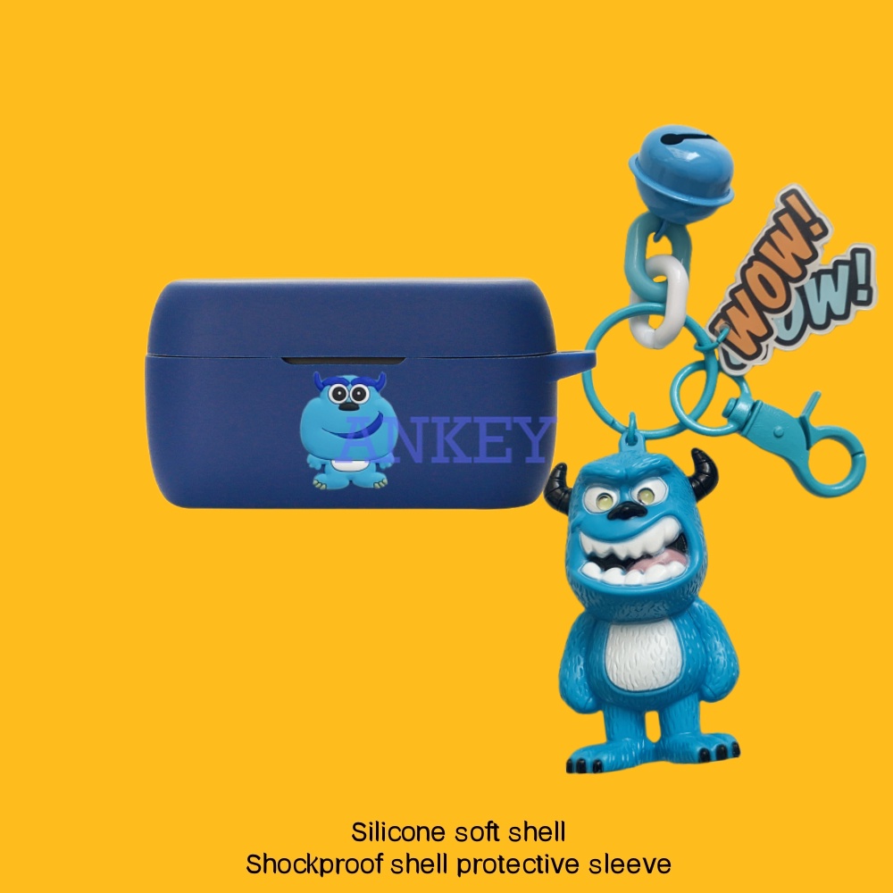 For JBL LIVE FREE NC NC+ Live 300 Earphone Silicone Case Toy Gift Earbuds Soft Protective Headphone Cover Headset Skin with Pendant