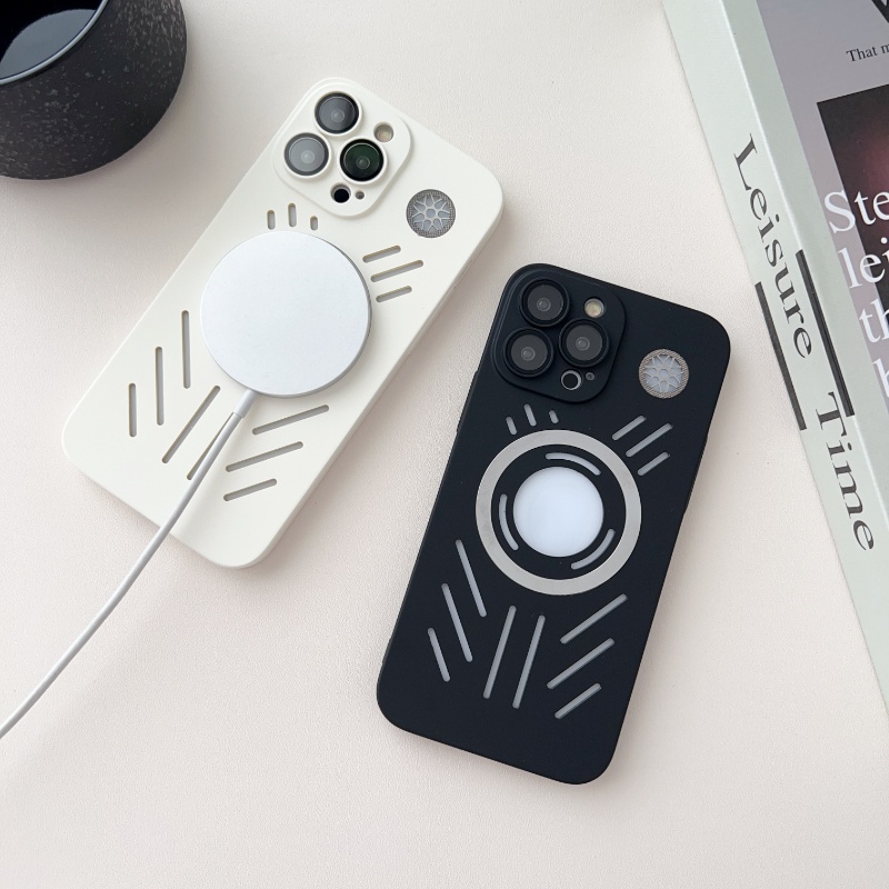 Ốp Điện Thoại Nam Châm Tản Nhiệt Không Dây Cho iphone 15 14 13 12 11 pro max