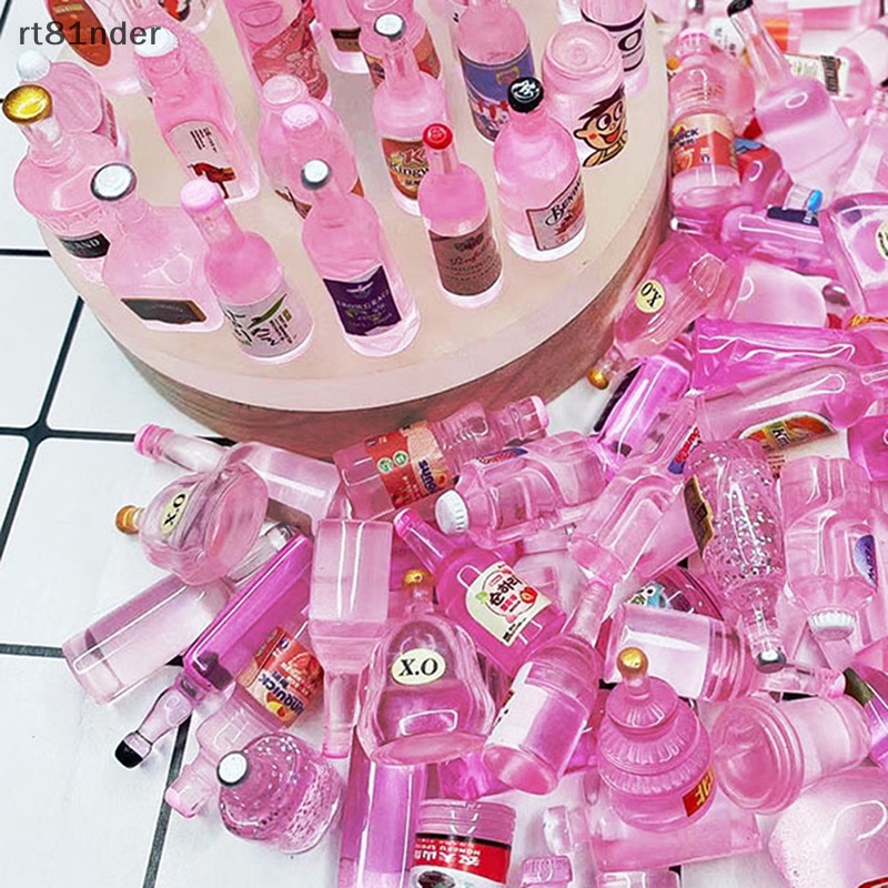 Rt Bộ 10 Chai Trong Suốt Nhỏ Dùng Đựng Kem / Đồ Uống Ba Chiều DIY