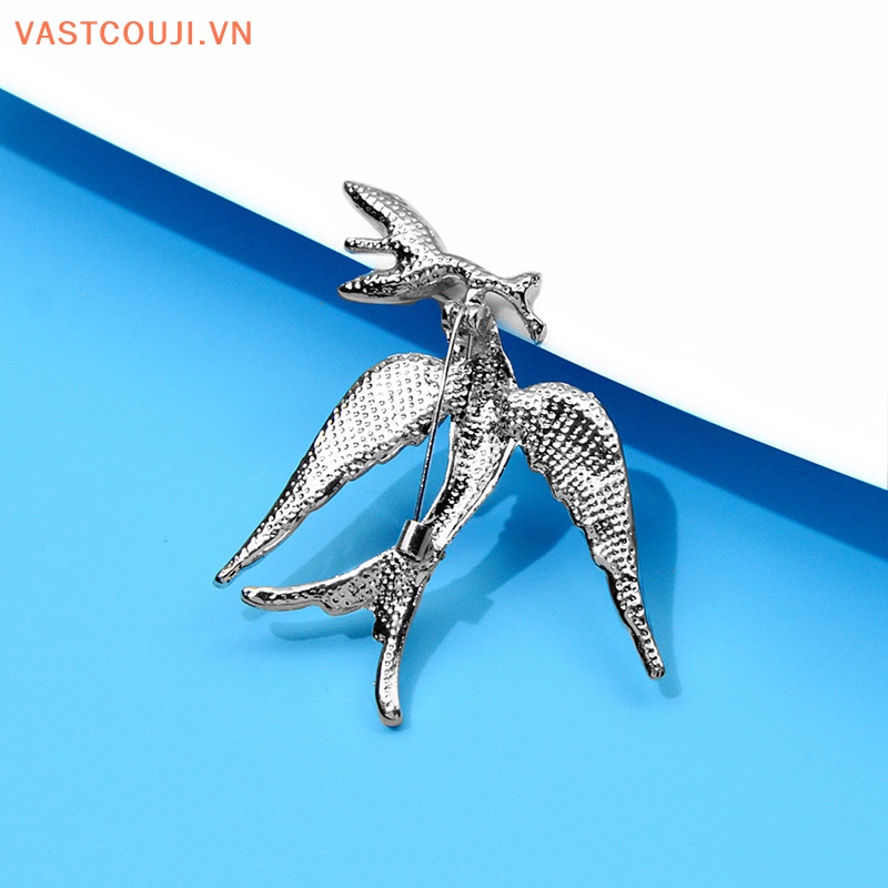 Ghim Cài Áo Hình Chú Chim Bay Đính Đá Thời Trang Cho Nữ