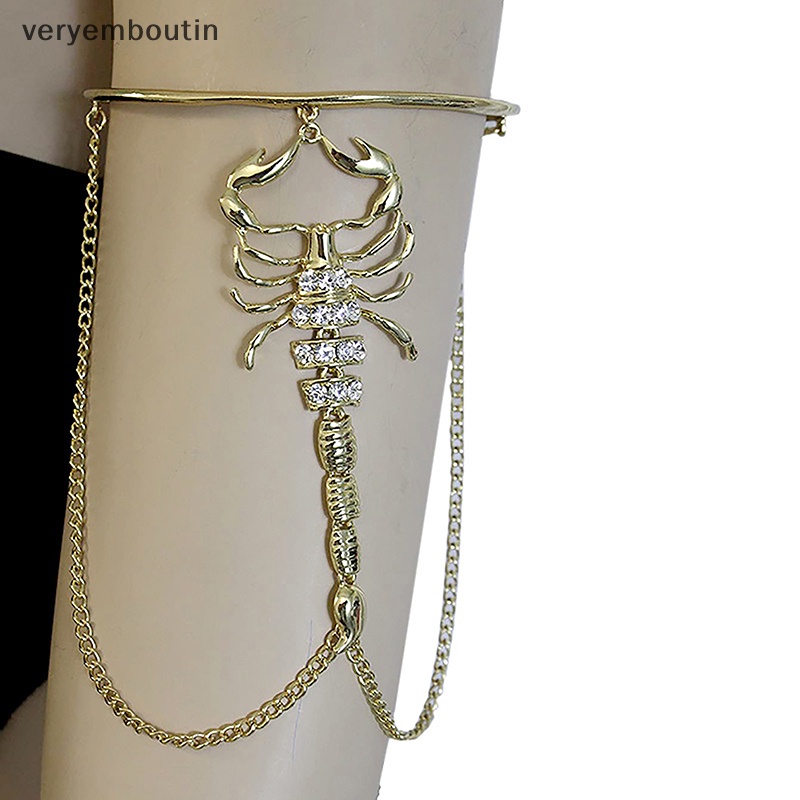 Vòng Đeo Cánh Tay Hình Bọ Cạp Đính Đá Phong Cách Retro Cho Nữ