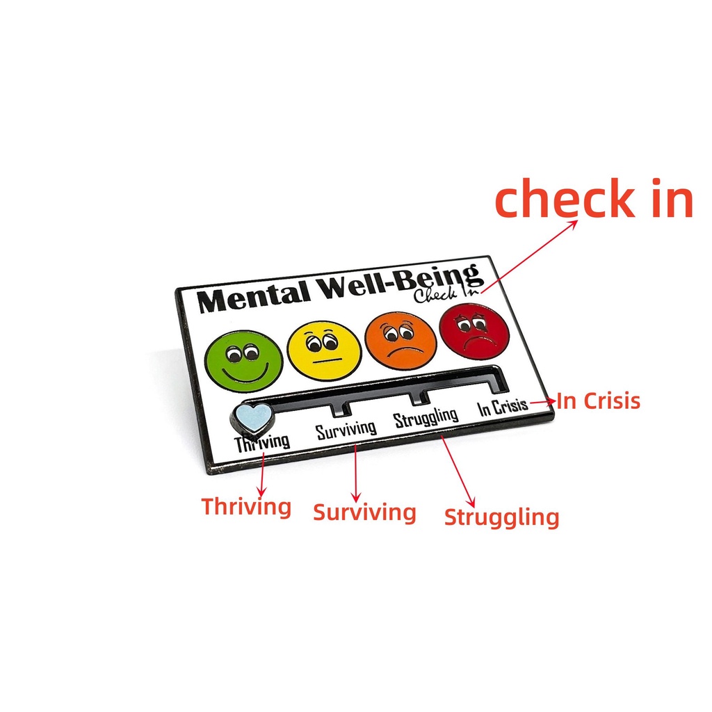 Ghim Cài Áo Bằng Kim Loại Tráng Men Cứng Họa Tiết Tâm Trạng 7 Ngày Dành Cho Nam Nữ