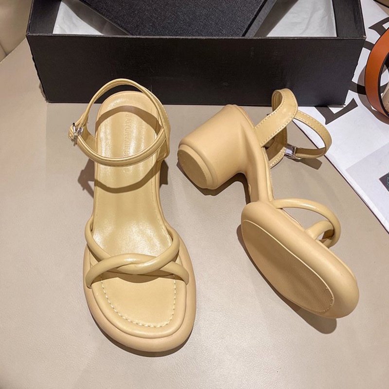 Sandal Cao Gót Màu Trắng Thiết Kế Mới Thời Trang Mùa Hè Dành Cho Nữ-AA0461