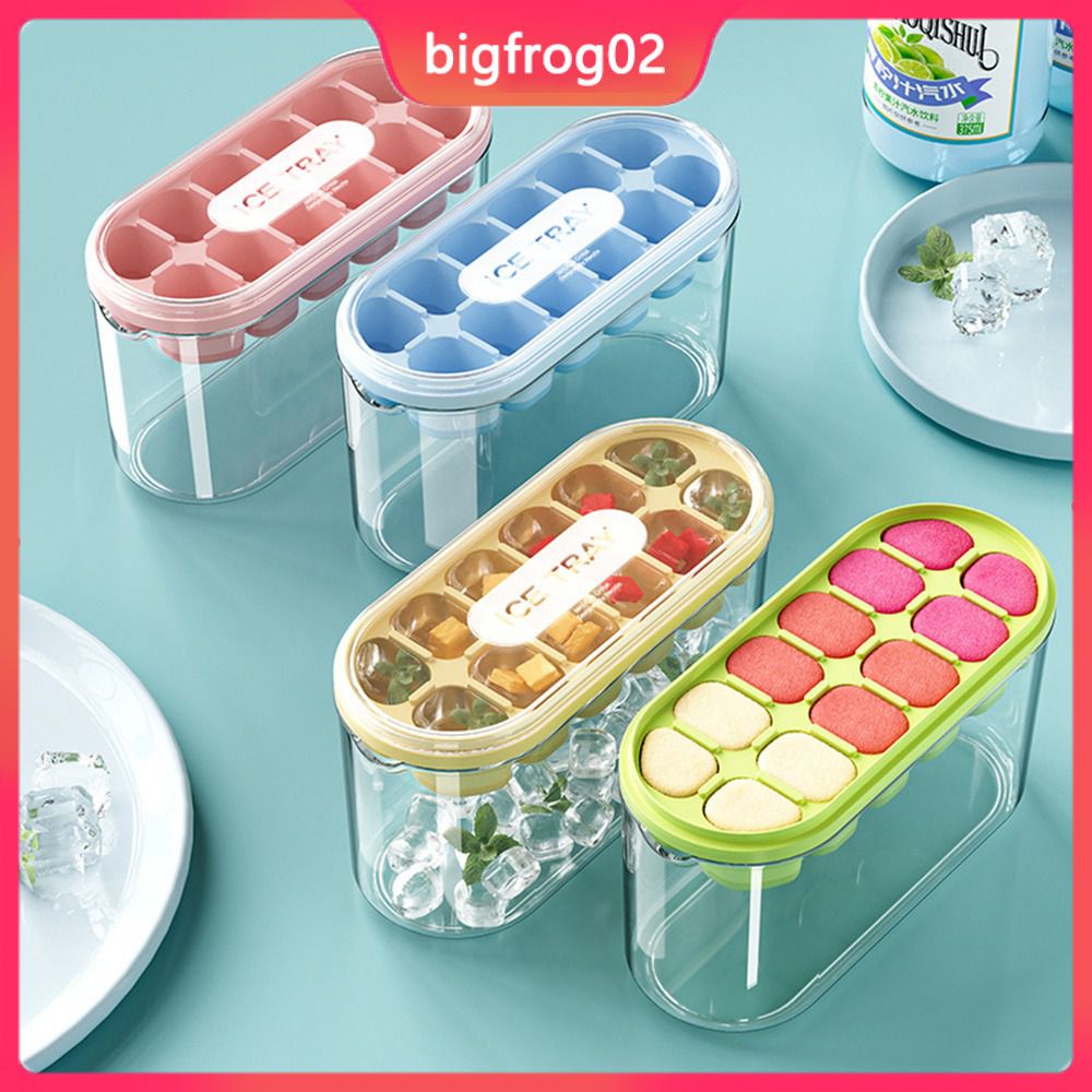 Khay Làm Đá 12 Ngăn Bằng Silicon Đế Mềm Có Thể Tái Sử Dụng