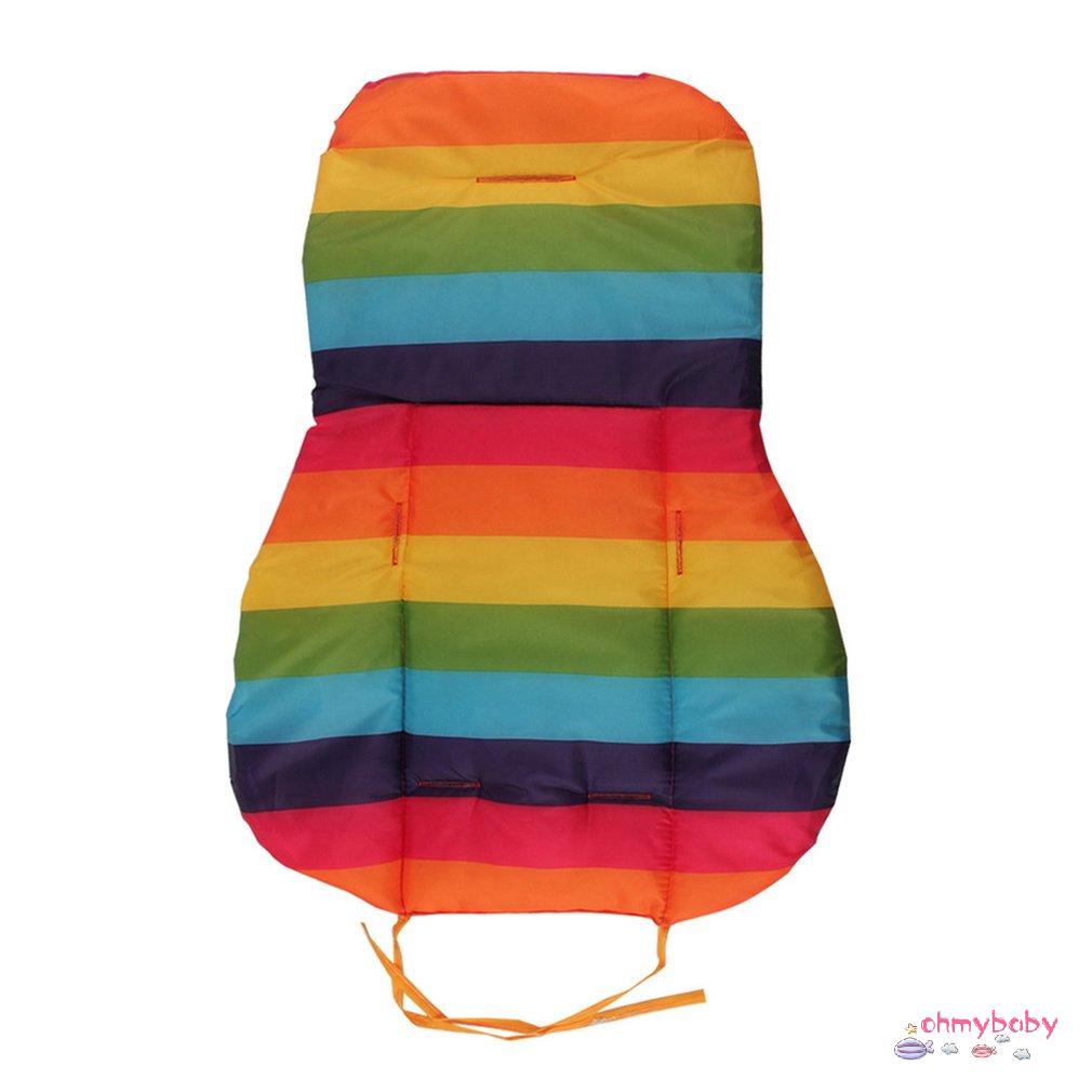 [InStock] Di Động Xe Đẩy Cho Bé Miếng Cotton Sọc Ô Tô Chống Thấm Nước Phụ Kiện Pram Rainbow Thảm Dày [Z/10]
