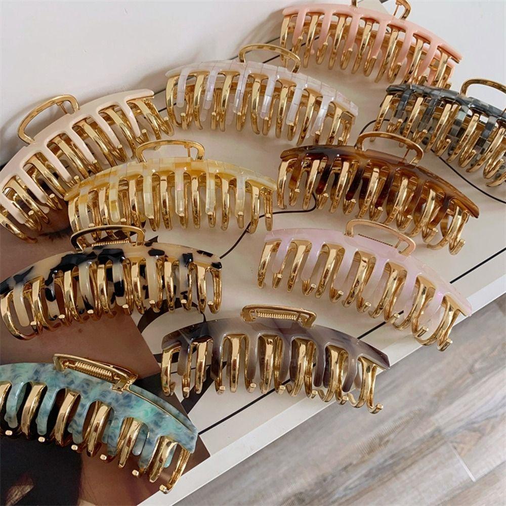 Kẹp Tóc Cỡ Lớn In Họa Tiết Da Báo / Cá Mập Dễ Thương Thời Trang Cho Nữ 26E