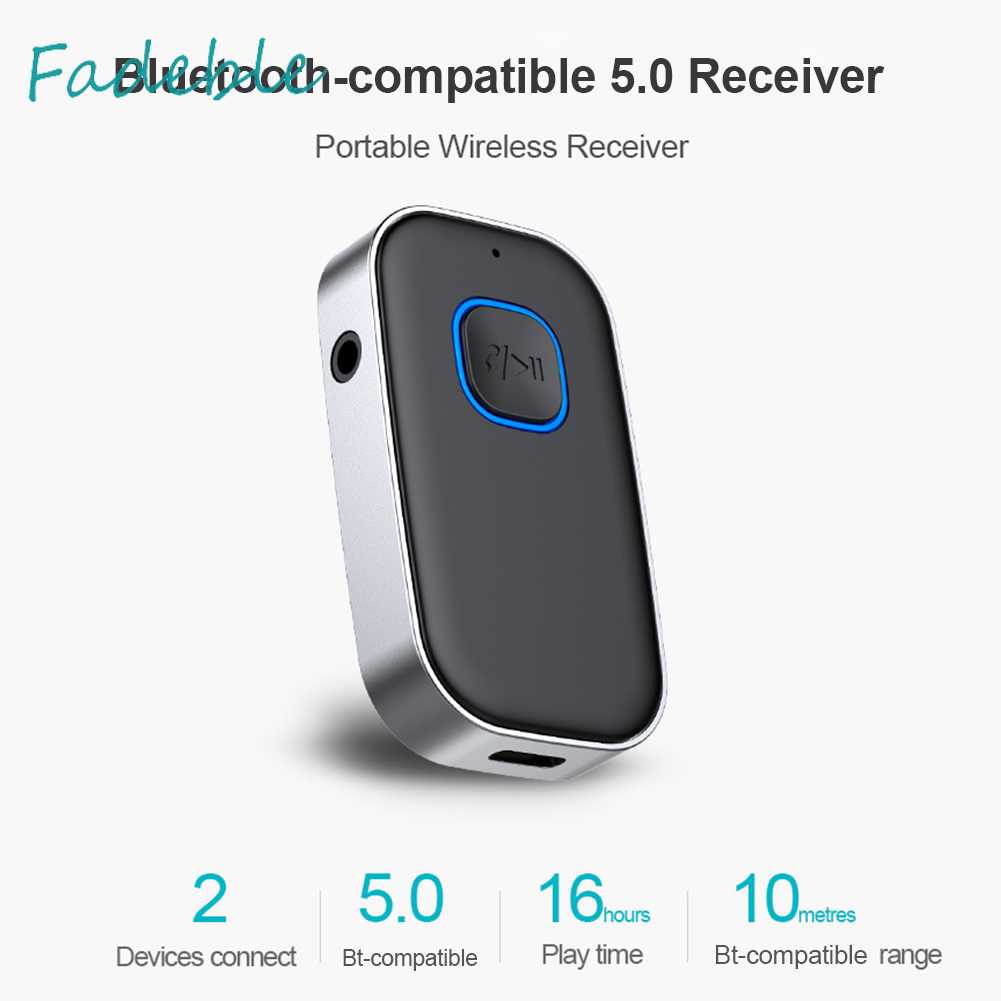 Thiết Bị Nhận Tín Hiệu Bluetooth 5.0 J22 Có Giắc Cắm 3.5mm Cho Tai Nghe Trên Ô Tô