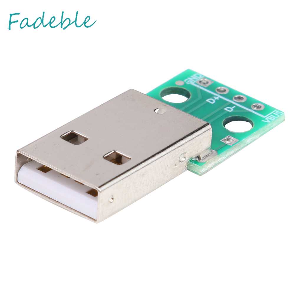 Set 10 Mô Đun Cấp Nguồn USB Loại A Đầu Đực Sang DIP 2.54mm PCB