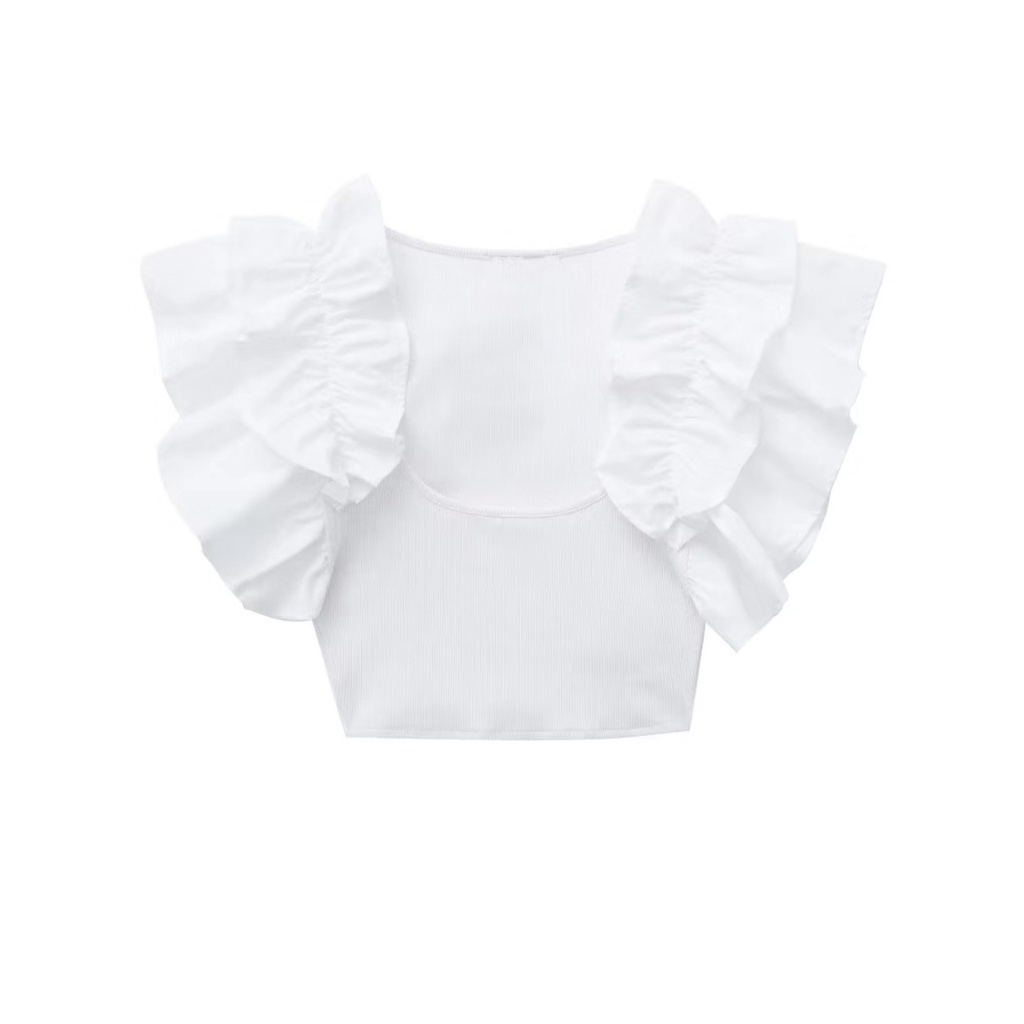 Uibey Áo Vest Lưng Cao Xếp Chồng Lên Nhau UIBEY 096