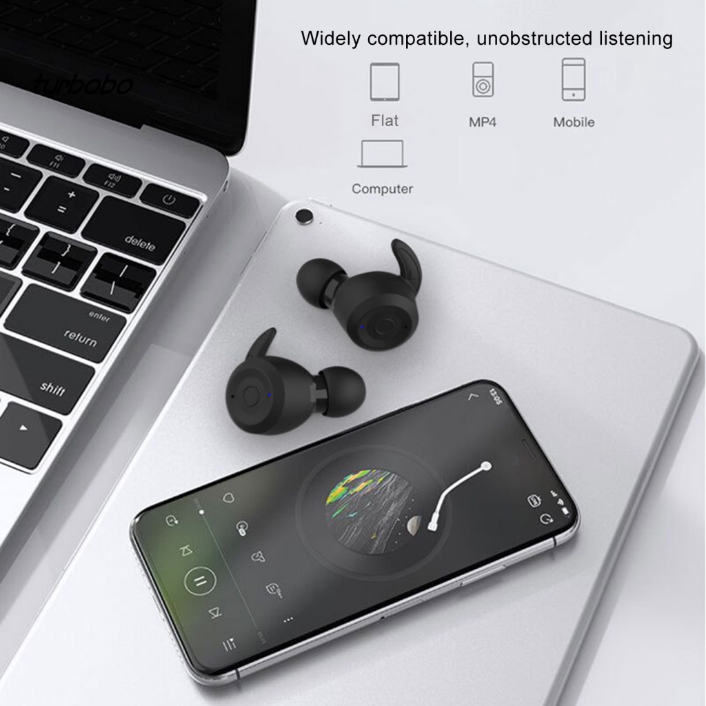 Set 2 Tai Nghe Bluetooth Không Dây MS-T20 5.0 Chống Thấm Nước IPX6 Có Micro Tiện Dụng Khi Tập Thể Thao