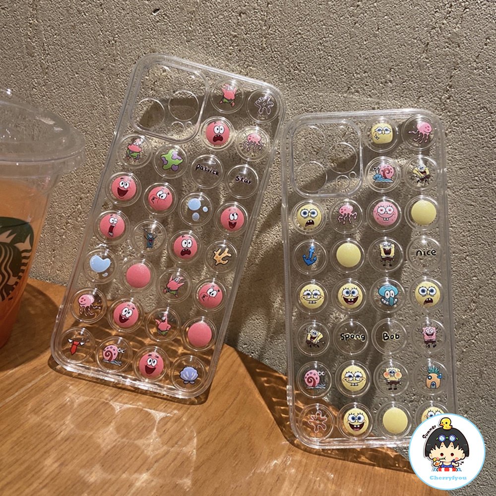 Ốp Điện Thoại TPU Mềm Trong Suốt Chống Sốc Chống Bụi In Họa Tiết Hoạt Hình 3D Cho Iphone 14 11 12 13 Pro Max