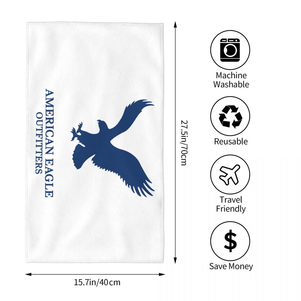 American Eagle Outfitters (2) Khăn thấm hút thân thiện với da Khăn vuông Khăn mặt thể thao ngoài trờ