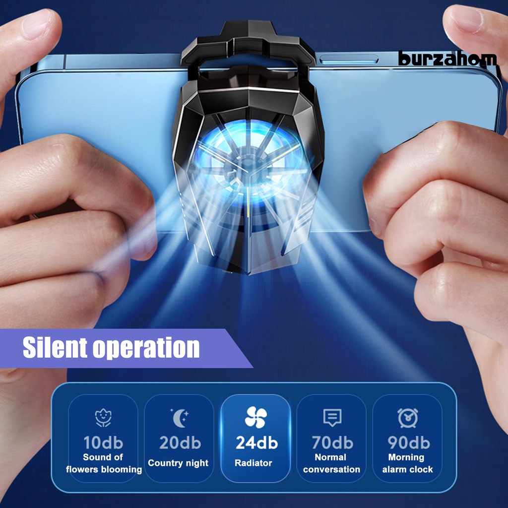 [BR] [BR] Quạt Tản Nhiệt Di Động Hai Bánh Răng Có Thể Điều Chỉnh Tiếng Ồn Thấp Tích Hợp Đèn Nhanh Chóng