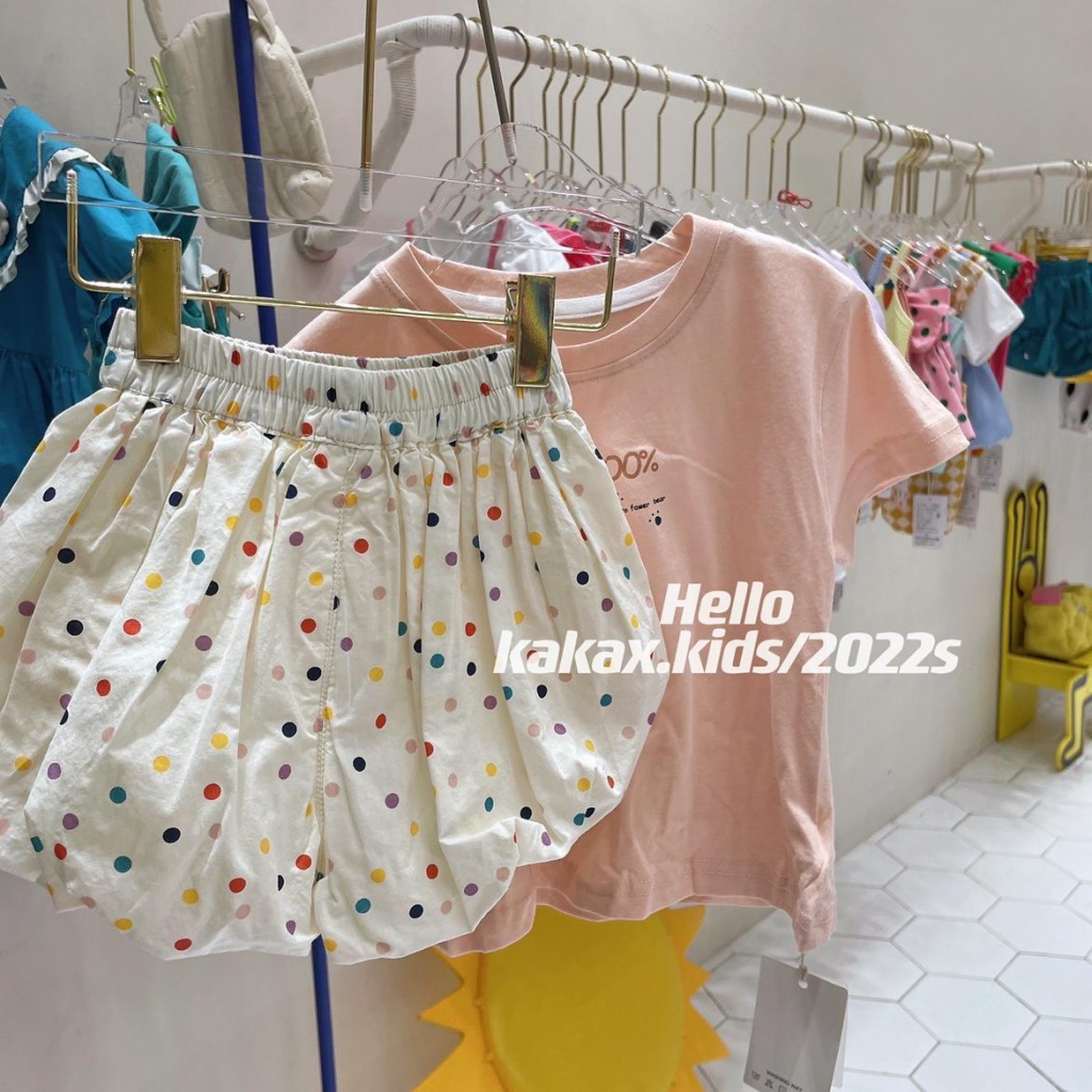 Áo Thun Tay Ngắn In Hình Gấu Phong Cách Hàn Quốc Thời Trang Mùa Hè Cho Bé Gái