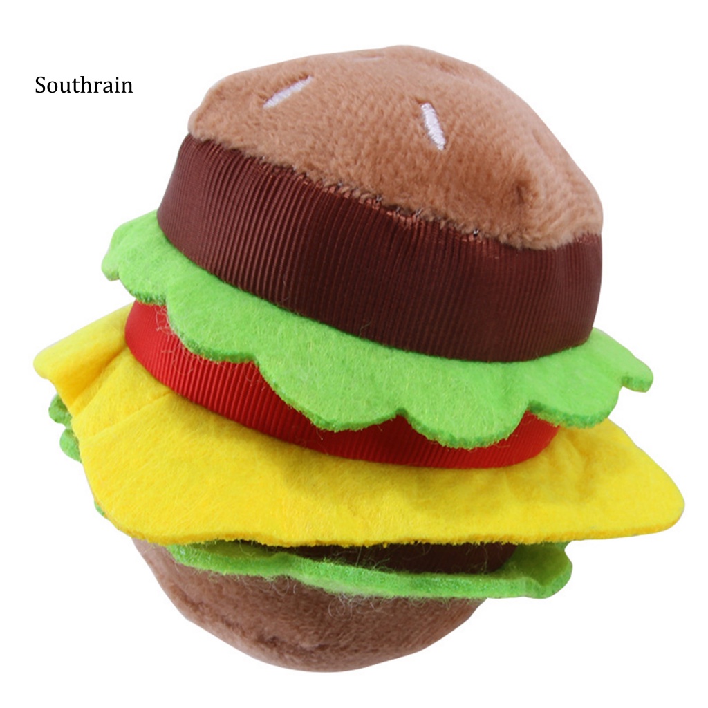 Đồ Chơi Nhai Gặm Hình Hamburger Không Mùi Đa Năng Cho Cún Cưng