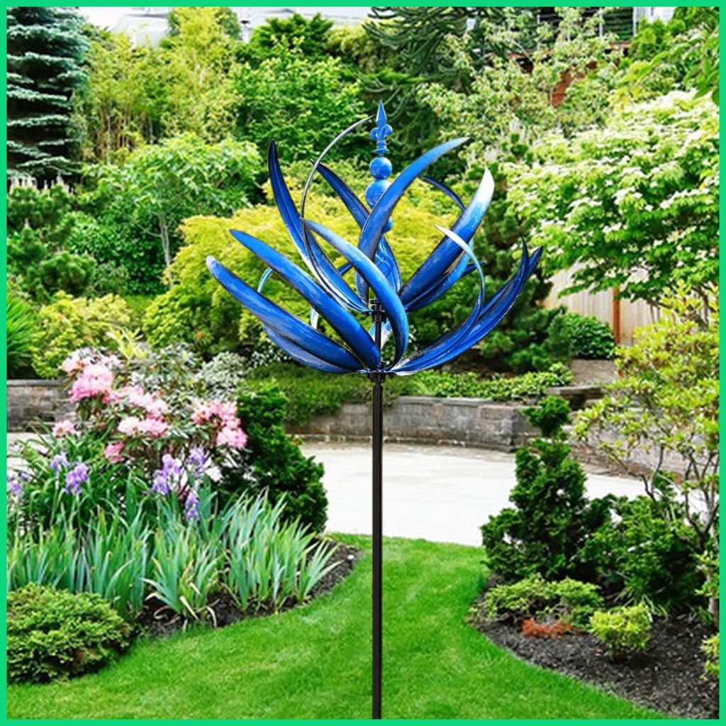 Chuông Gió 3D Hình Cánh Hoa Sen Chống Rỉ Sét Và Không Phai Màu Trang Trí Ban Công