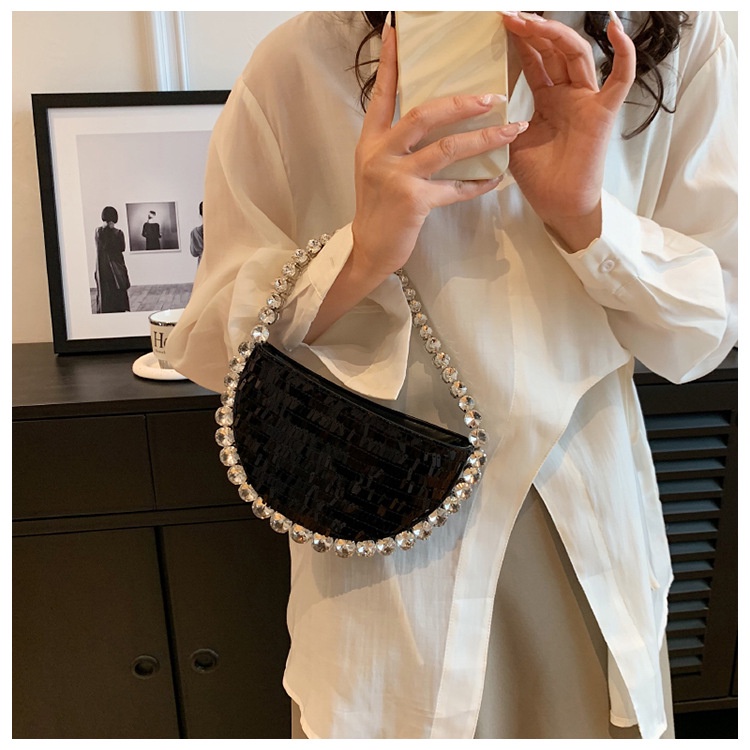 Túi Xách Đeo Chéo Đính Kim Sa Thời Trang 2023 Dành Cho Nữ